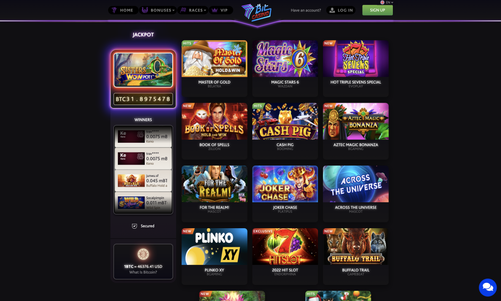 7Bit Casino for gambling with no registration 