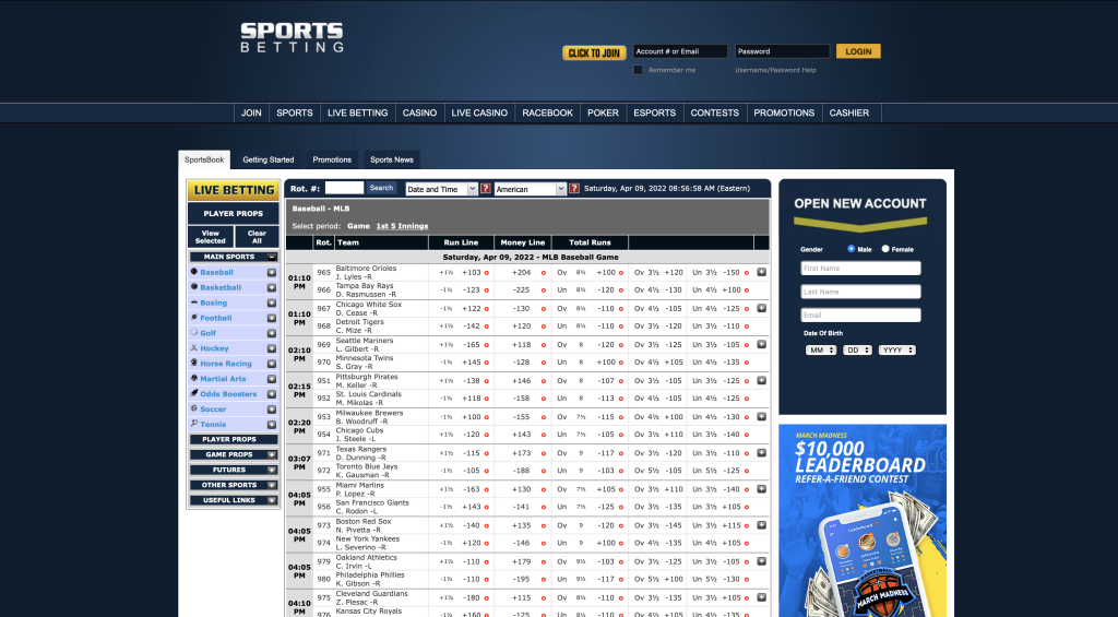 sportsbetting.ag dash betting site