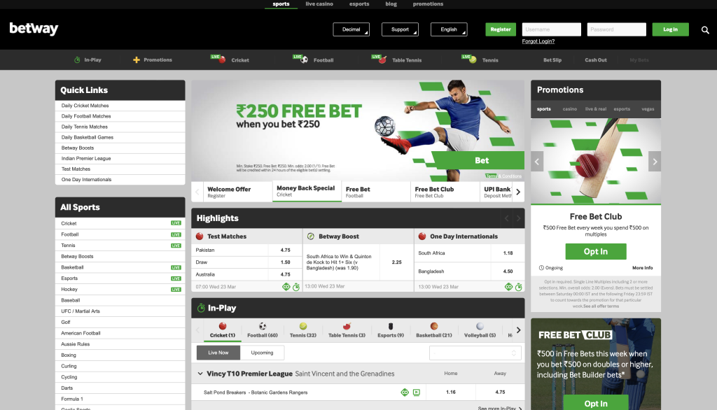 BetWay - Dogecoin Betting Sites