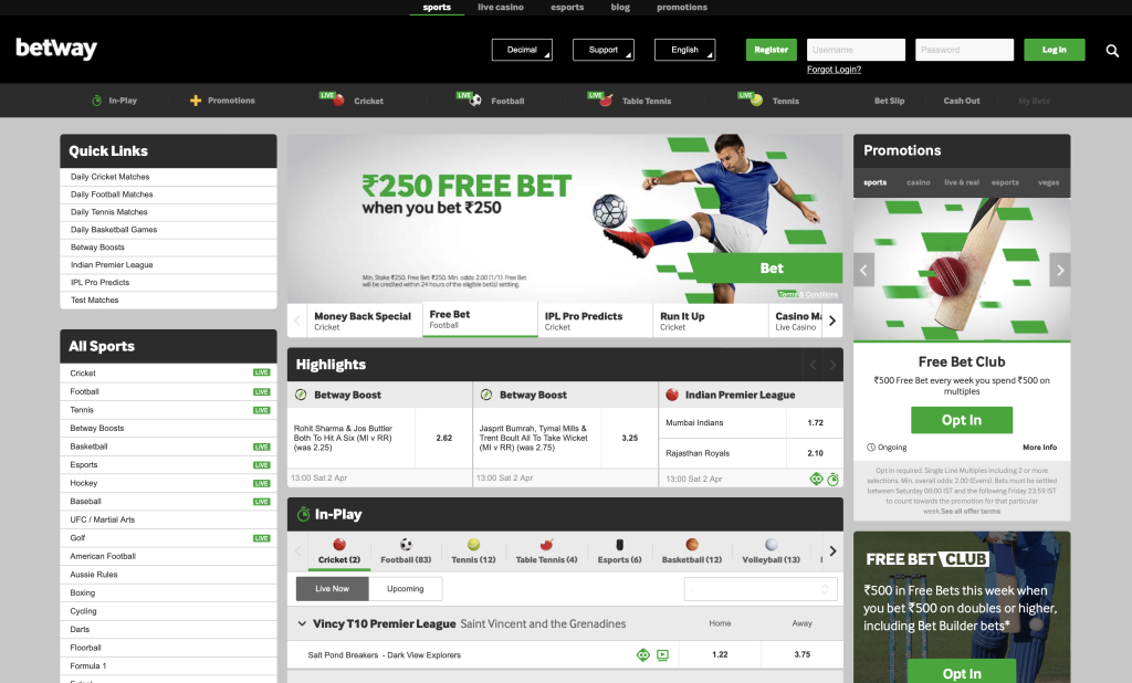 BetWay - LTC Betting Sites