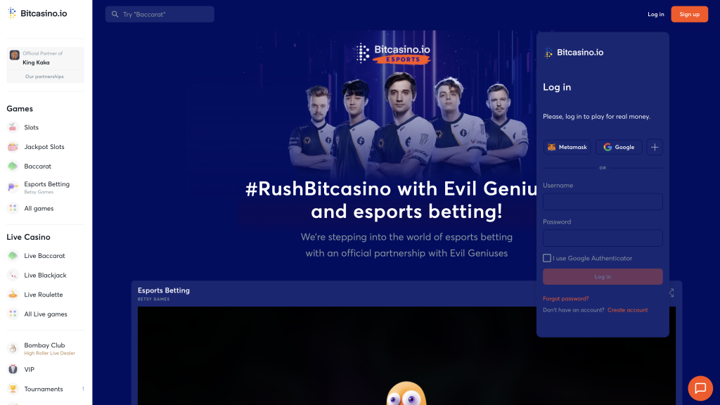 Bitcasino.io - DOGE Betting Sites