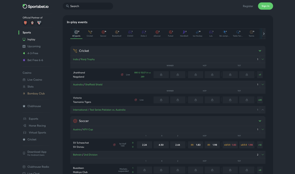 Sportsbet.io - USDT Betting Sites