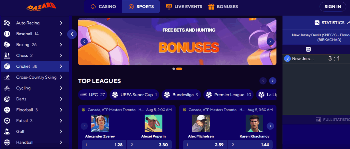 dazard bitcoin betting